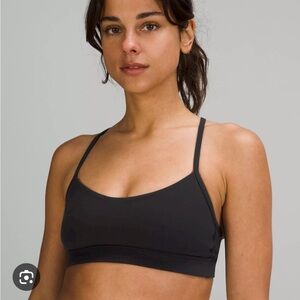 Lululemon flow y bra black size 6